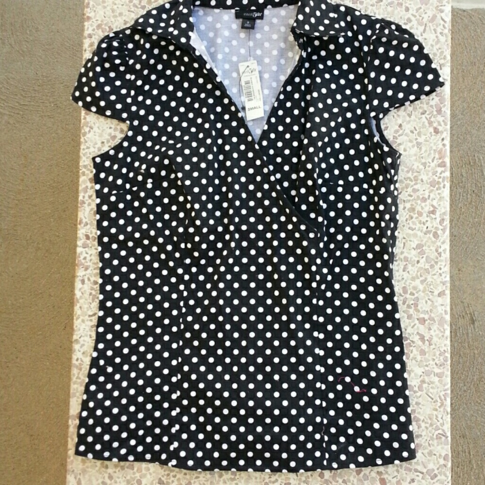 East 5th polka dot Top